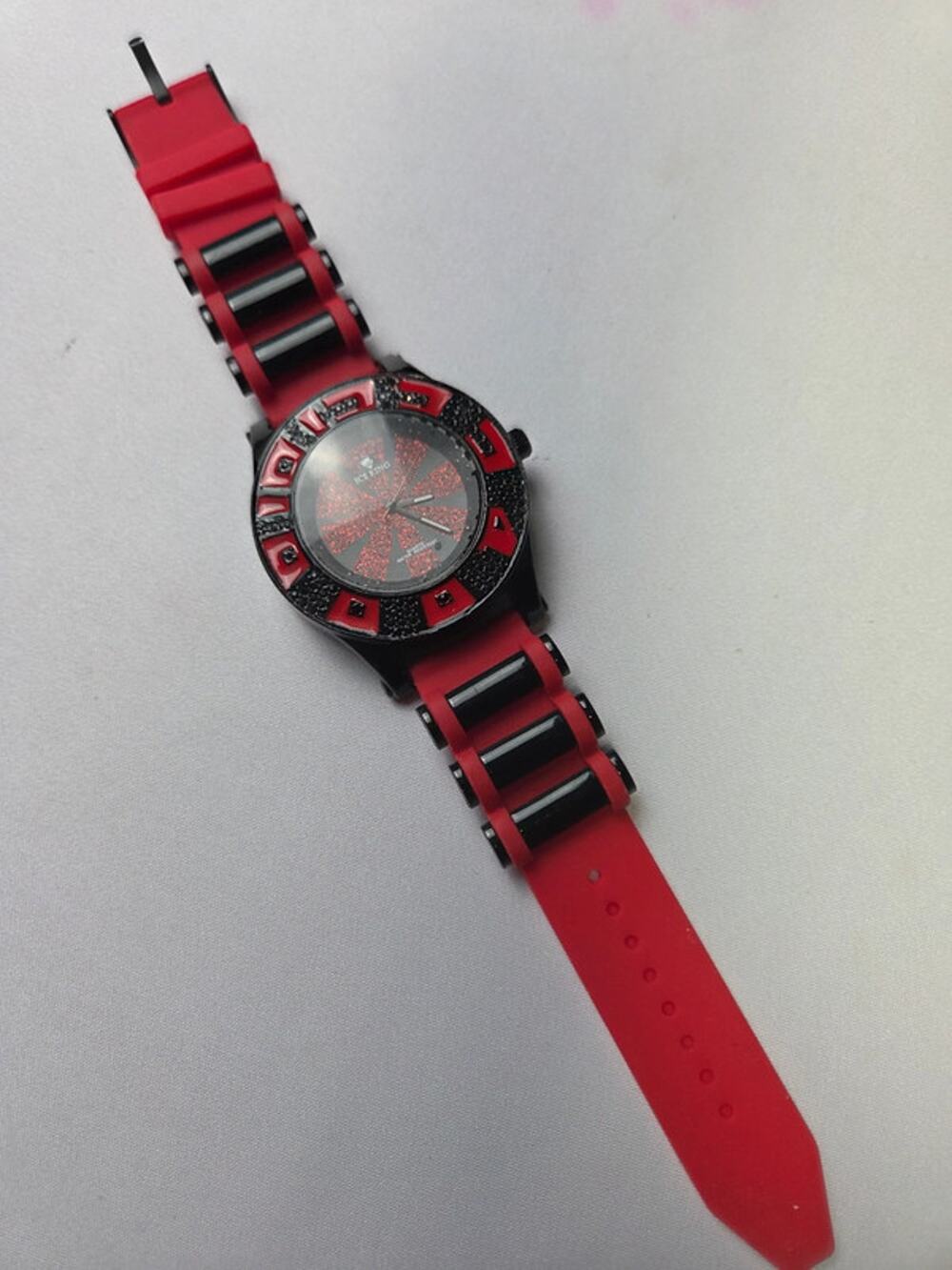 Ice King Large Mens Watch Red and Black